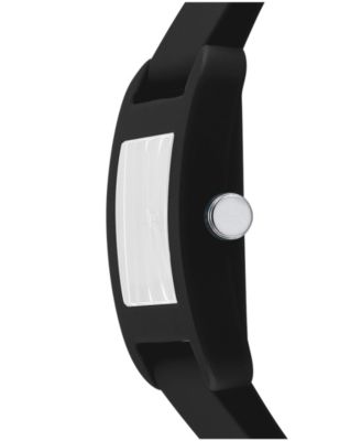 Women's City Black Silicone Strap Watch, 37mm