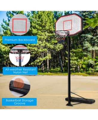 43 Inch Indoor Outdoor Height Adjustable Basketball Hoop