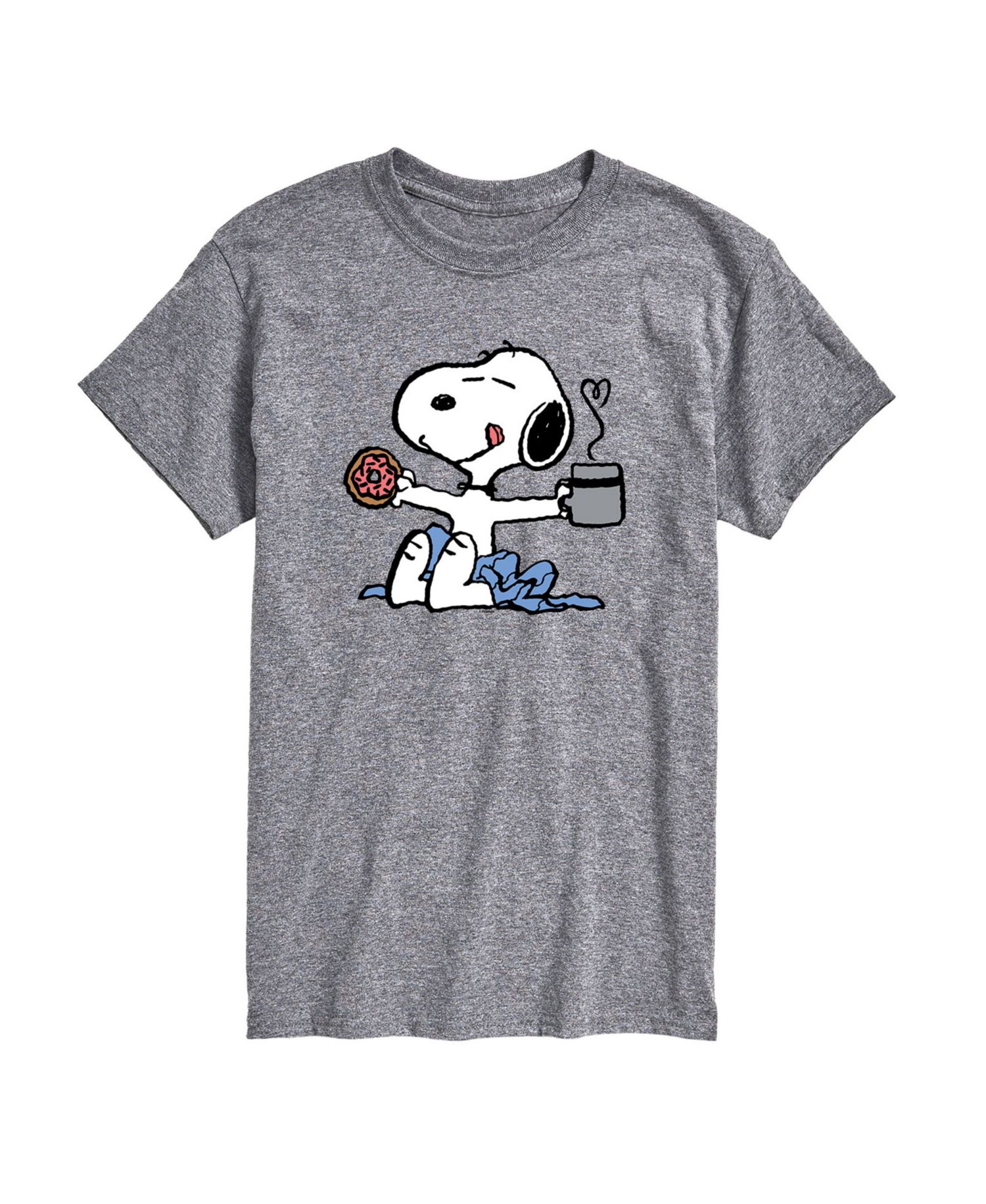 Men's Peanuts Snoopy Coffee Short Sleeve T-Shirt
