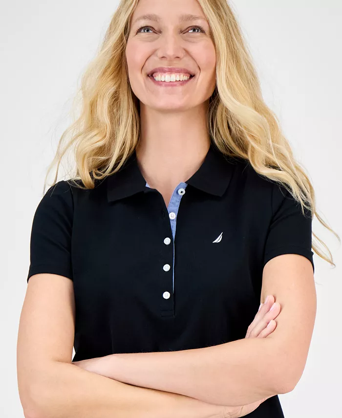 Women's Short-Sleeve Polo-Collar Shirt - thumbnail 7