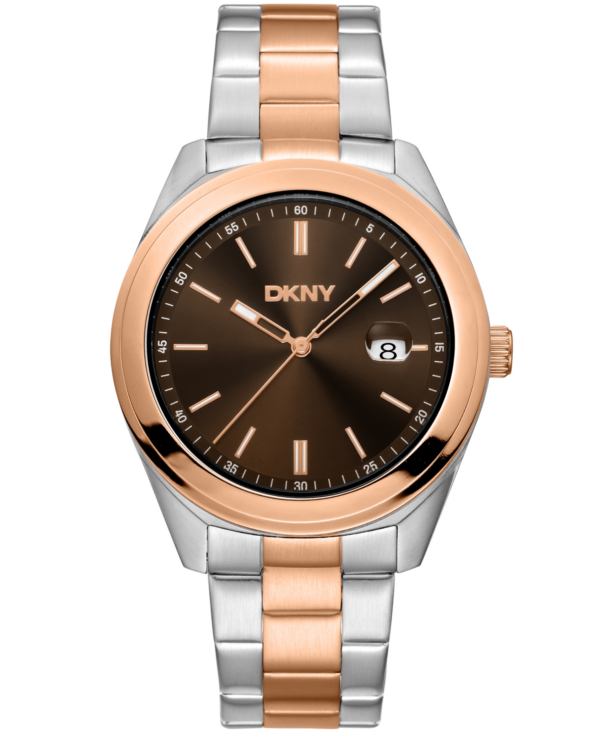 Men's Modernist Classics Brown Dial Gold Two-Tone Stainless Steel Bracelet Watch 40mm - Two Tone