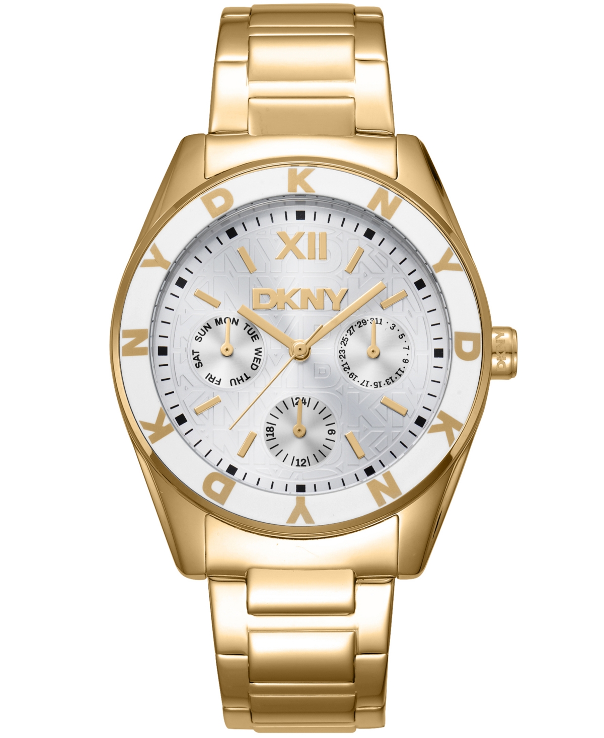 Women's Chambers Multi Sport Chronograph Gold-Tone Stainless Steel Bracelet Watch, 36mm - Gold