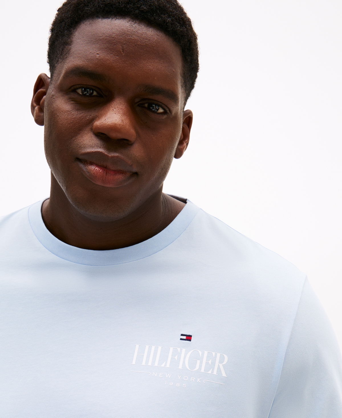 Shop Tommy Hilfiger Men's Big & Tall Short Sleeve Crewneck Stack Logo T-shirt