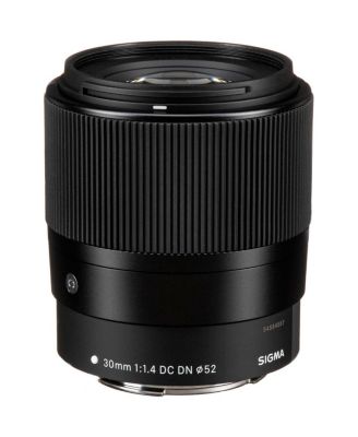 30mm f/1.4 DC DN Contemporary Lens for Canon EF-M, Bundle with ProOptic 52mm Filter Kit, Lens Cleaner, Lens Pouch, Cleaning Kit, Cap Keeper, Mac