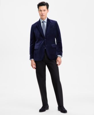 Men's Slim-Fit Solid Velvet Sport Coat