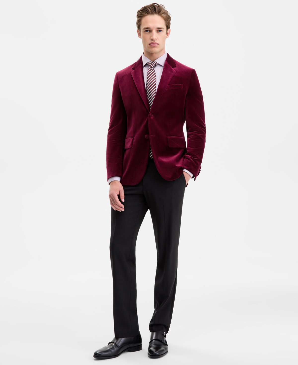 Hugo by Hugo Boss Men's Slim-Fit Solid Velvet Sport Coat