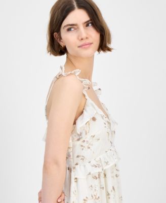 Women's Ruffled Babydoll Mini Dress, Exclusively at Macy's
