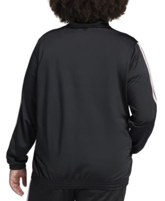 Plus Size Essentials Tricot Three Stripes Track Jacket