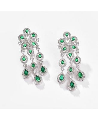 Women's Silver Plated Designer Stone Jewellery Set