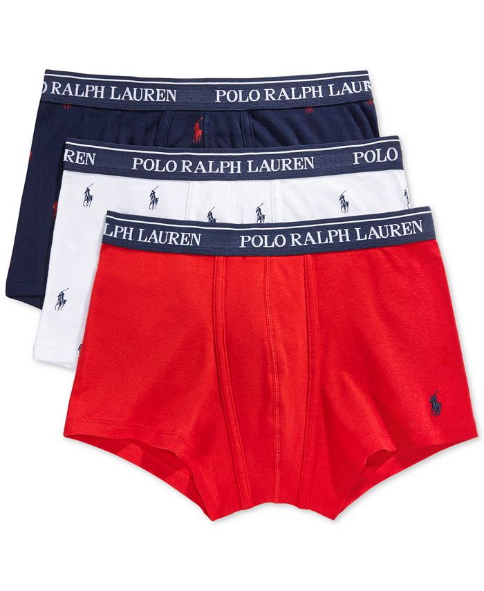Polo Ralph Lauren Trunks, 3 Pack & Reviews - Underwear & Socks - Men -  Macy's