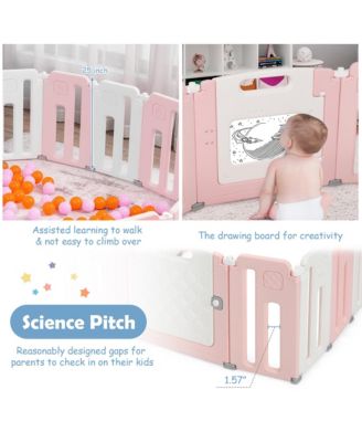 Baby 16 Panels Safety Playpen Safety Activity Play Center