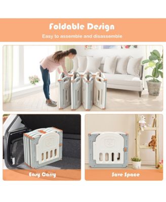 Baby 14 Panel Foldable Playpen Activity Center