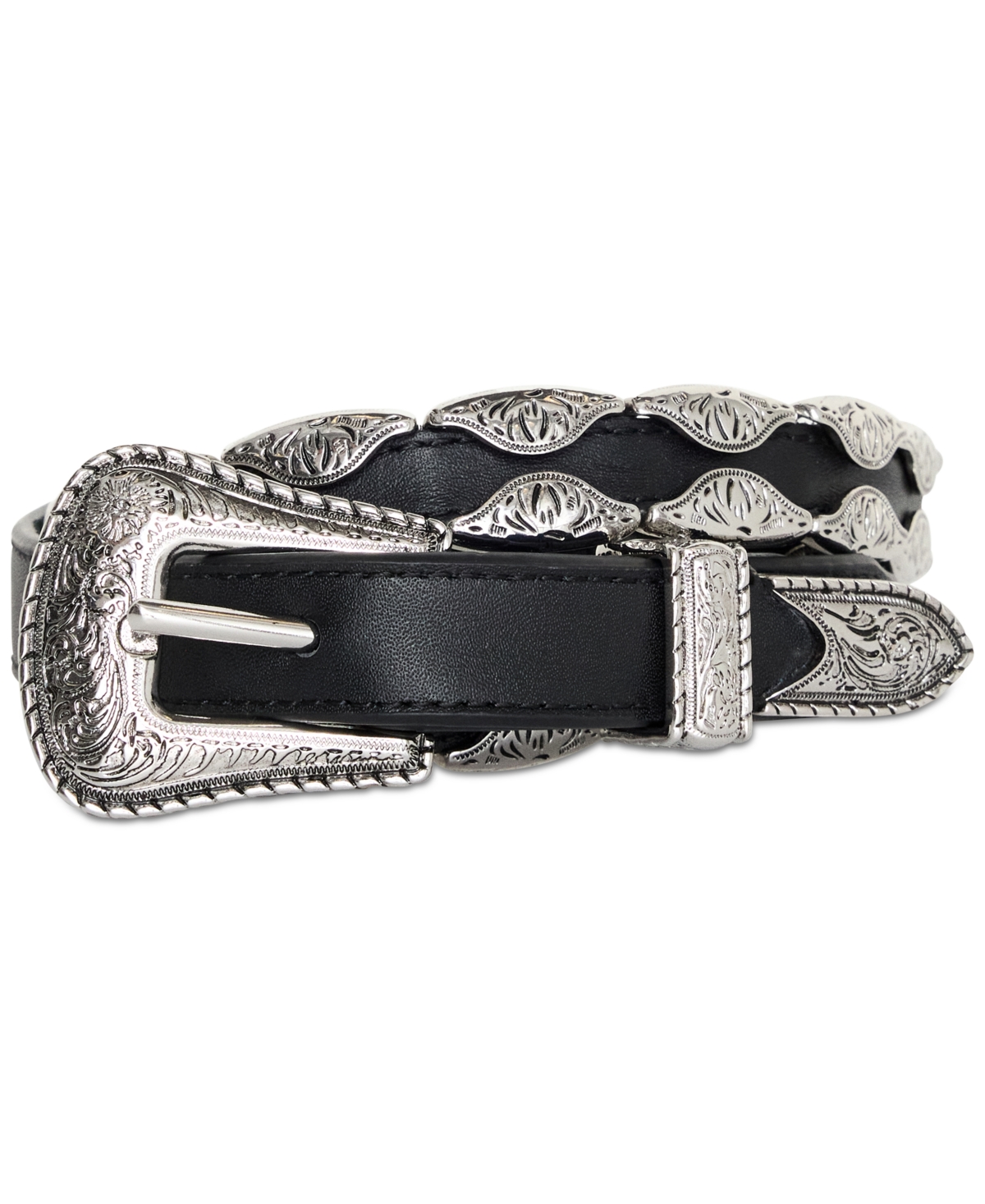GOOD AMERICAN WOMEN'S SKINNY FAUX-LEATHER WESTERN BELT 
