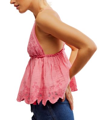 Women's Sunny Days Cotton Embroidered Cami