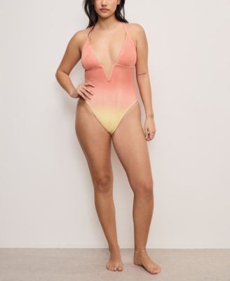 Women's Always Fits Deep V-Neck Underwire Swimsuit, Regular And Plus Size