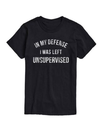 Men’s in My Defense Left Unsupervised Short Sleeve T-Shirt