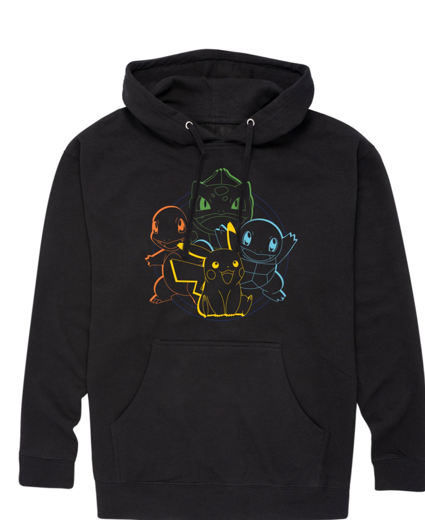 Мужское худи AIRWAVES Pokémon Character Group Pullover, цвет: Чёрный — фото 2