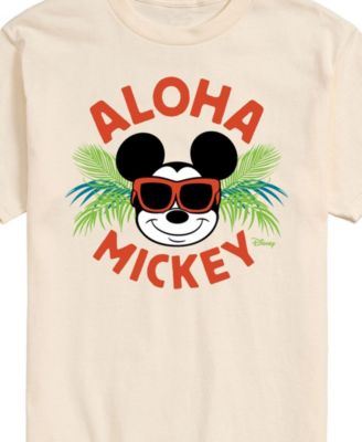 Men's Disney Aloha Mickey Summer Short Sleeve T-Shirt