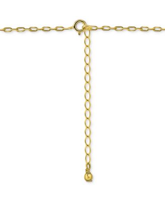 Cubic Zirconia Pear Trio Pendant Necklace, 16" + 2" extender, Exclusively at Macy's