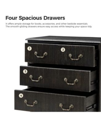 Perry 30"Tall 3-DrawerNightstand