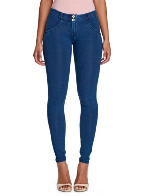 Женские джинсы Freddy Mid-Rise Sculpting Denim Skinny, цвет: Синий