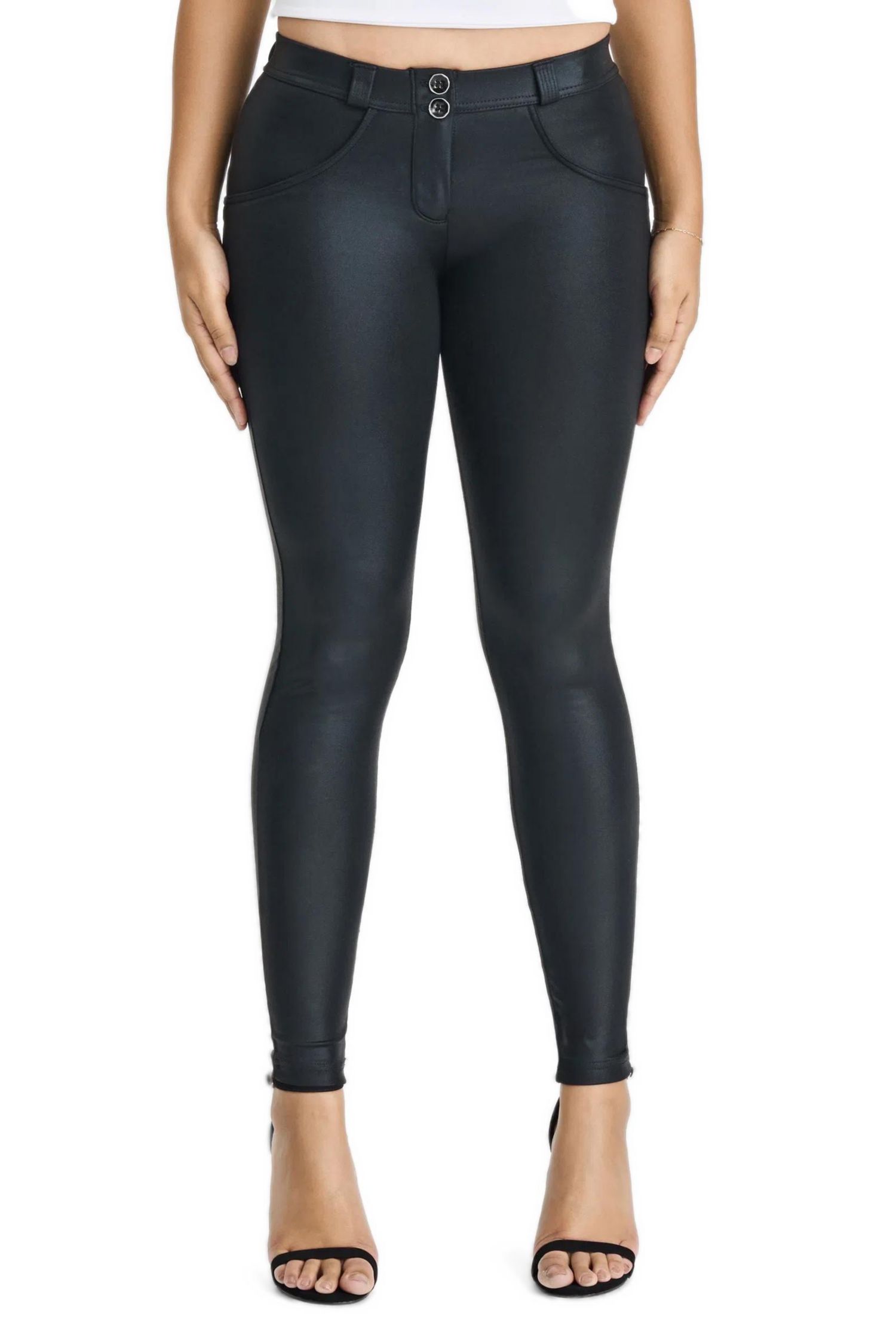 Women's Mid-Rise Sculpting Skinny Disco Pants