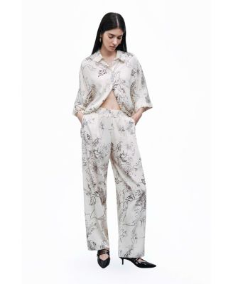 Women's Patterned Jacquard Pants