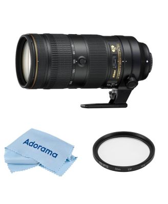 70-200mm f/2.8E FL ED AF-S NIKKOR VR Lens, Bundle with ProOptic 77mm Multi Coated UV Slim Filter, Cleaning Cloth