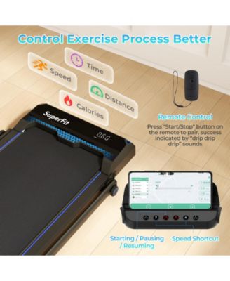 3 in 1 Folding Treadmill with Remote Control and LED Display