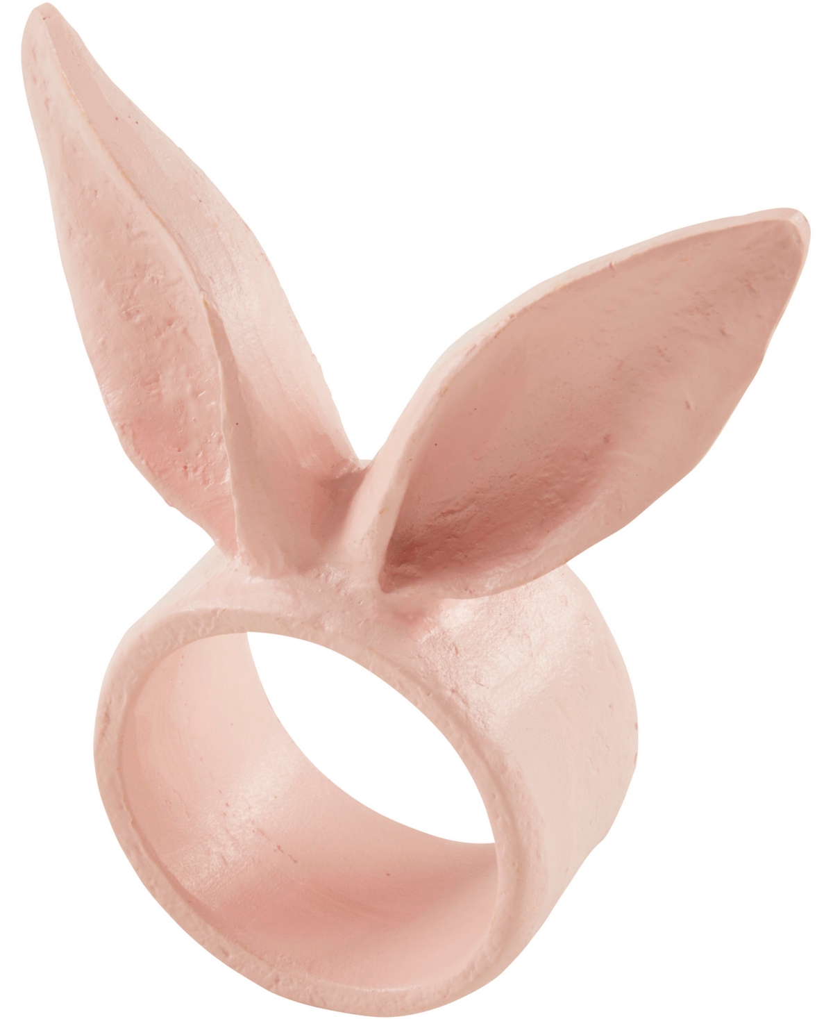 Saro Lifestyle Playful Bunny Ears Napkin Rings, Set Of 4 In Pink