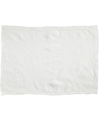 Stonewashed Overlock Linen Edge Placemats, 14" x 20"