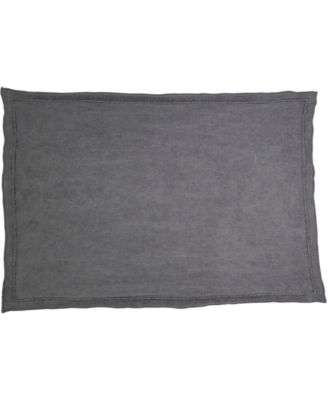 Stonewashed Overlock Linen Edge Placemats, 14" x 20"