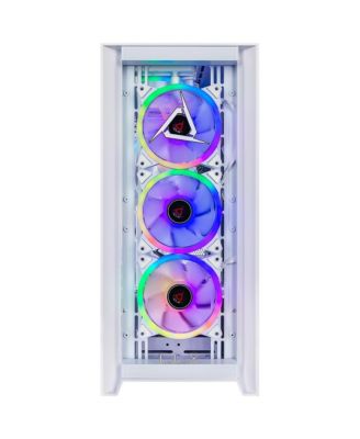SET Liquid Cooled Gaming Desktop Computer, AMD Ryzen 9 9900X 4.4GHz, 32GB RAM, 2TB SSD, NVIDIA GeForce RTX 5080 16GB, Windows 11 Home, White