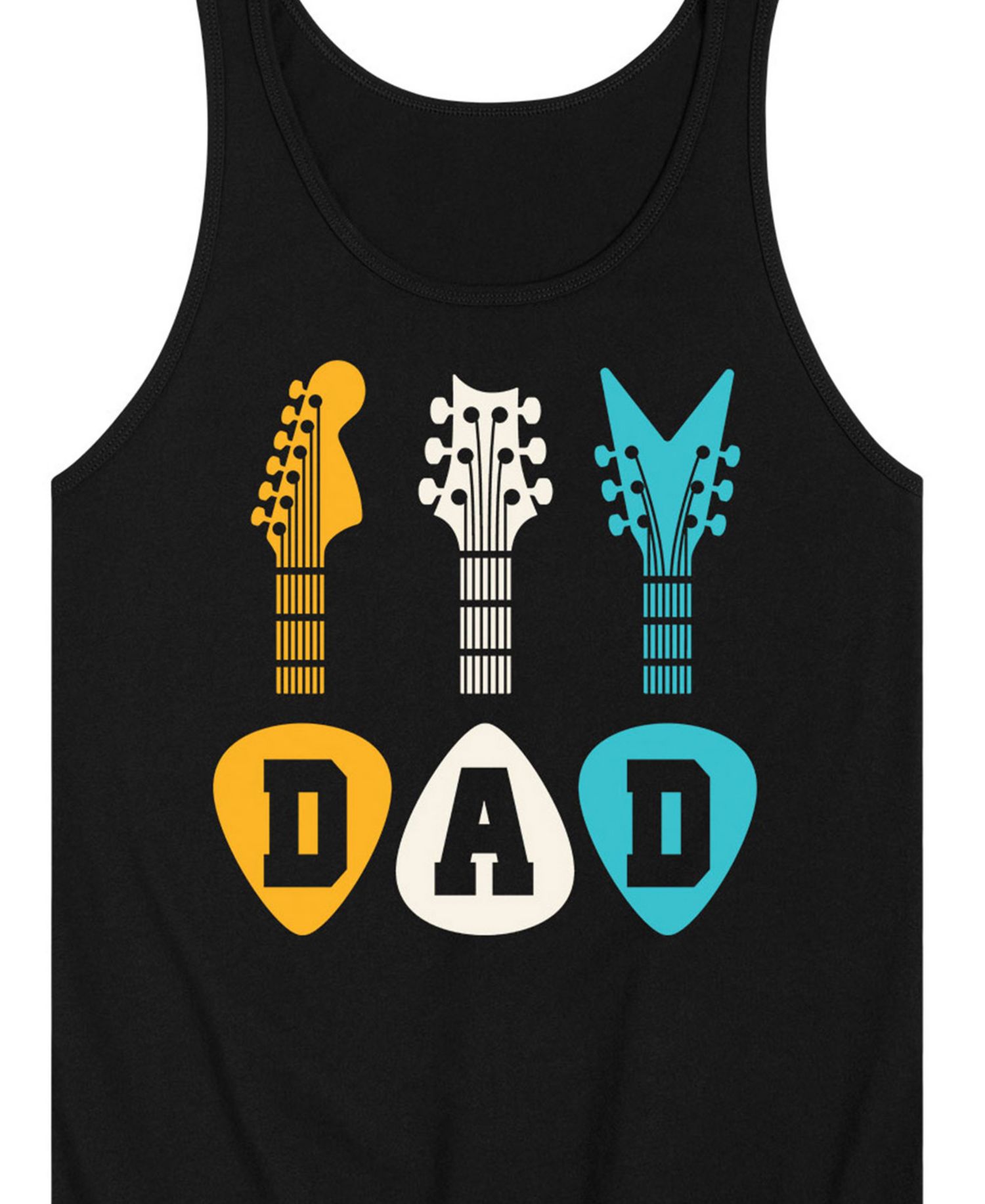 Men's Father's Day Dad Guitar Sleeveless Tank Top
