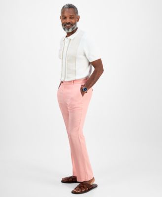 Men's Linen Solid Pants, Created for Macy's