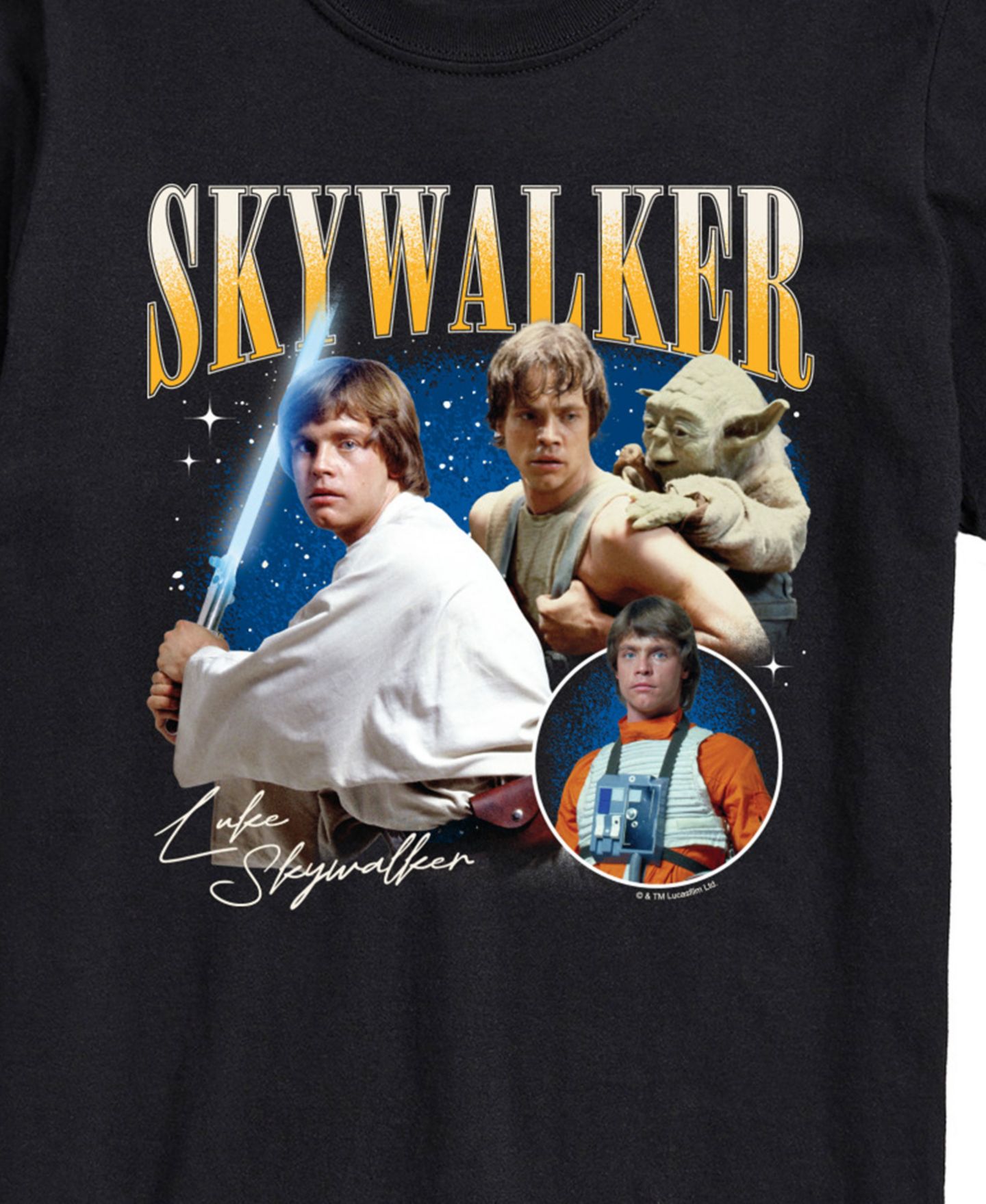Мужская футболка AIRWAVES Star Wars Luke Skywalker Short Sleeve, цвет: Чёрный — фото 3