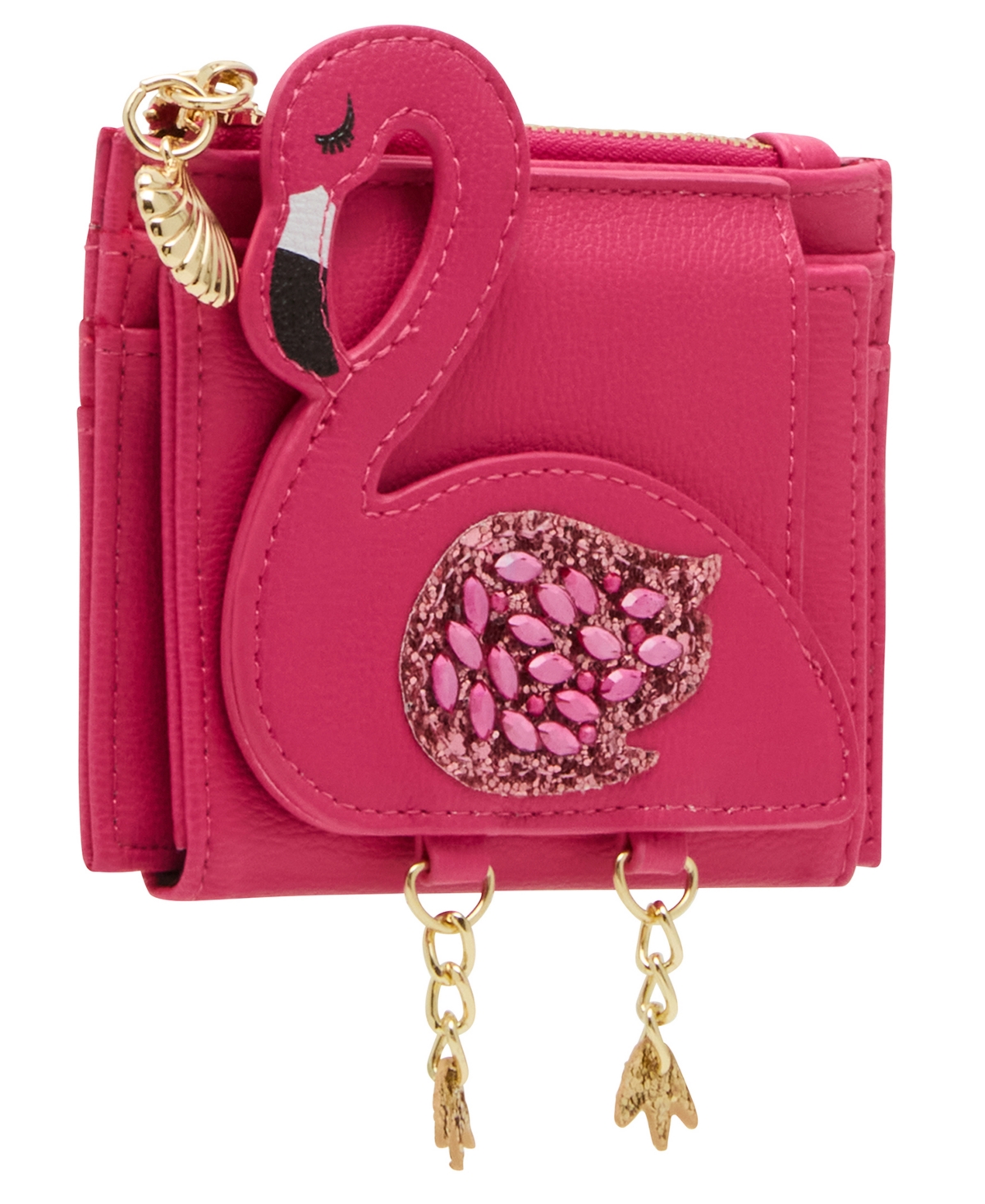 BETSEY JOHNSON HOT AS FLOCK BIFOLD WALLET 
