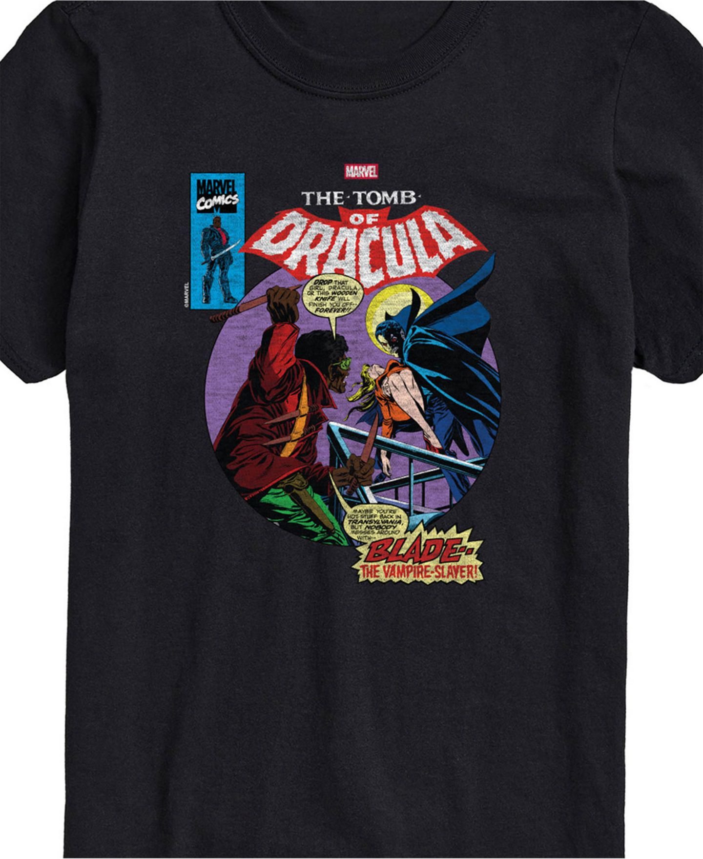Мужская футболка AIRWAVES Marvel Blade Tomb of Dracula Short Sleeve, цвет: Чёрный — фото 2