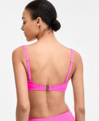 Women's Key Item Shirred Bikini Top