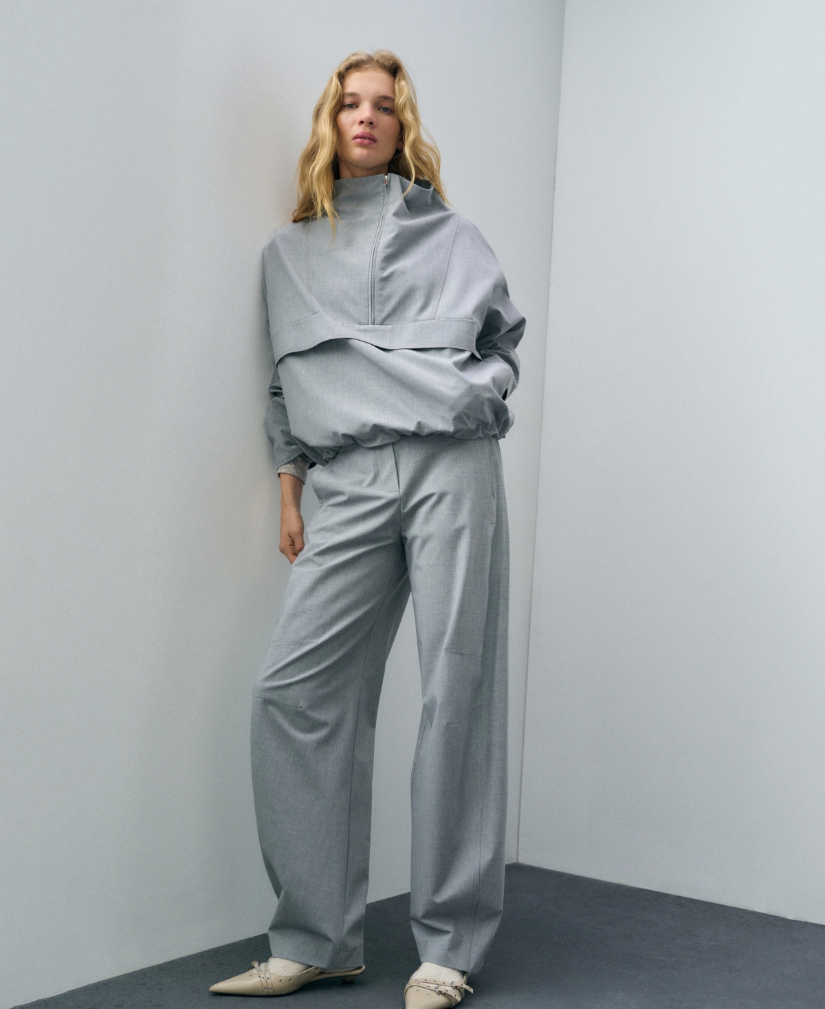 Mango Pantalon De Jogging Cordon Gris - Femme - 38 -  In Gray