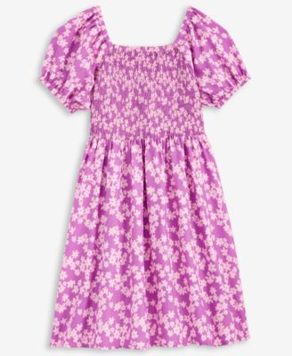Epic Threads - Little & Big Girls Ditsy Floral-Print Smocked Dress