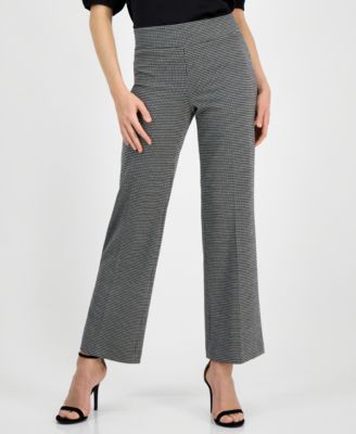 Women's Mid-Rise Pull-On Wide-Leg Pants