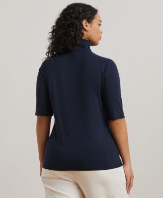 Plus Size Lightweight Turtleneck Sweater