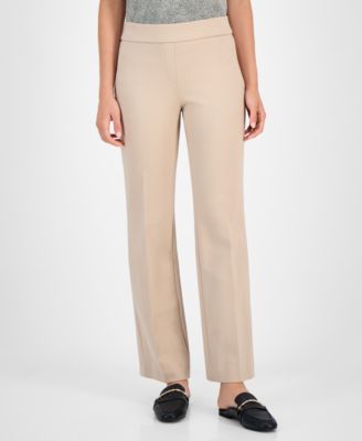 Petite Grace Pull-On Slash-Pocket Trousers