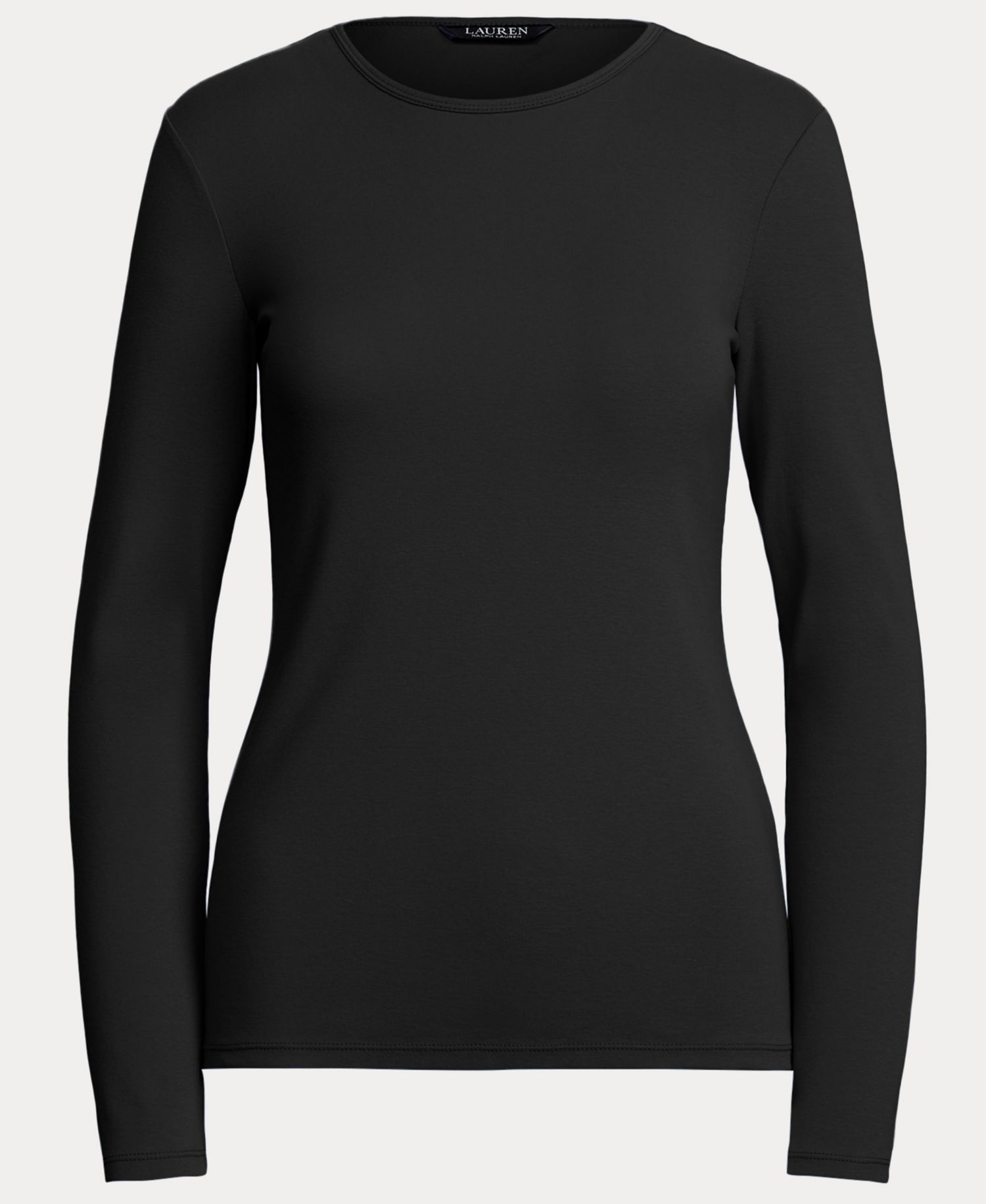 Cotton-Blend Long-Sleeve Top