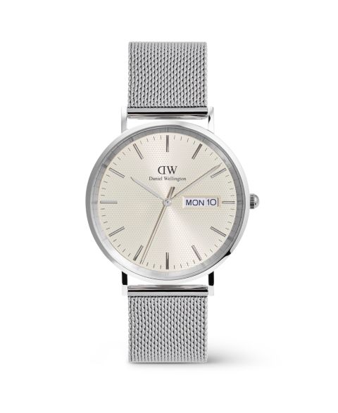 Мужские часы Daniel Wellington Analog Silver-Tone Stainless Steel Watch, 40mm