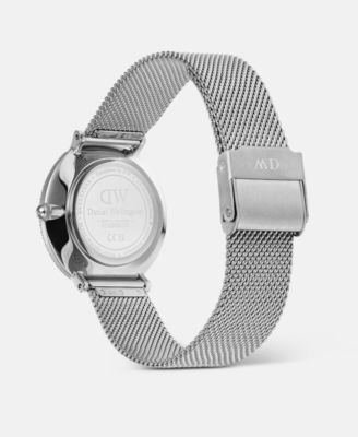 Women's Analog Silver-Tone Stainless Steel Watch, 32mm