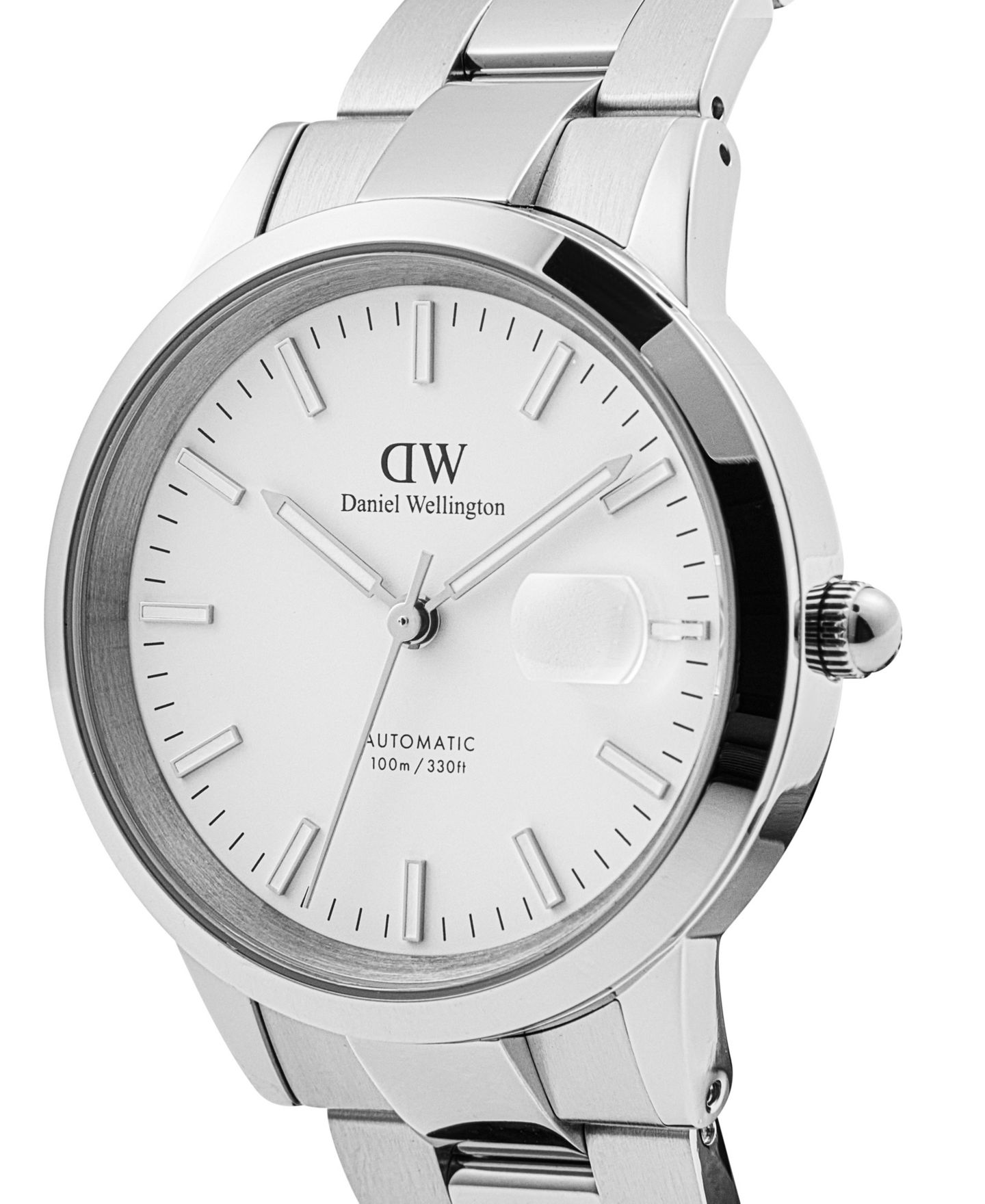 Часы Daniel Wellington Unisex Automatic Silver-Tone Stainless Steel Watch, 40mm — фото 4