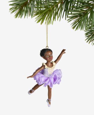 Holiday Lane - Purple Ballerina Ornament