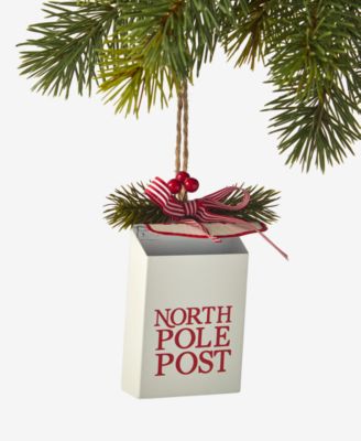 Christmas Cheer North Pole Post Ornament, Macy's Exclusive